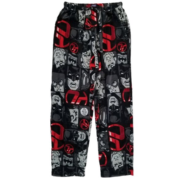 New! Justice League Fleece Lounge Sleep Pants DC Comics - Picture 1 of 2
